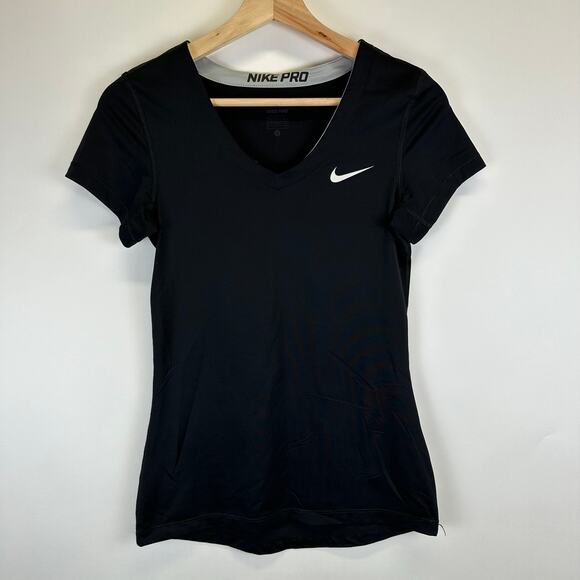 Nike Pro Dri Fit Lot of 3 V Neck Short Sleeve Performance Shirt Women Size Small - Picture 10 of 15